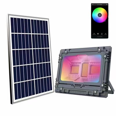 IP65 Rgb Tri Color Solar 60w Led Flood Light con riflettore esterno musicale