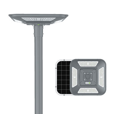 Lampada stradale solare integrata tutto in un solare luce da giardino alloggiamento in acciaio galvanizzato