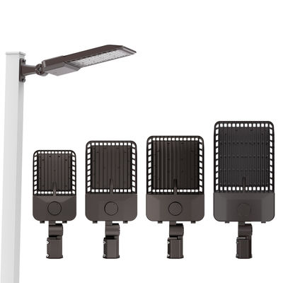 Luce stradale a LED intelligente in lega di alluminio pressofuso, luce da giardino all-in-one con sensore fotocellula opzionale e protezione IK08