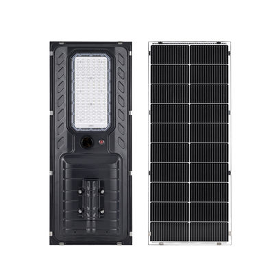 Lampada da strada solare a LED All-in-One per esterni IP65, sensore di movimento con telecomando